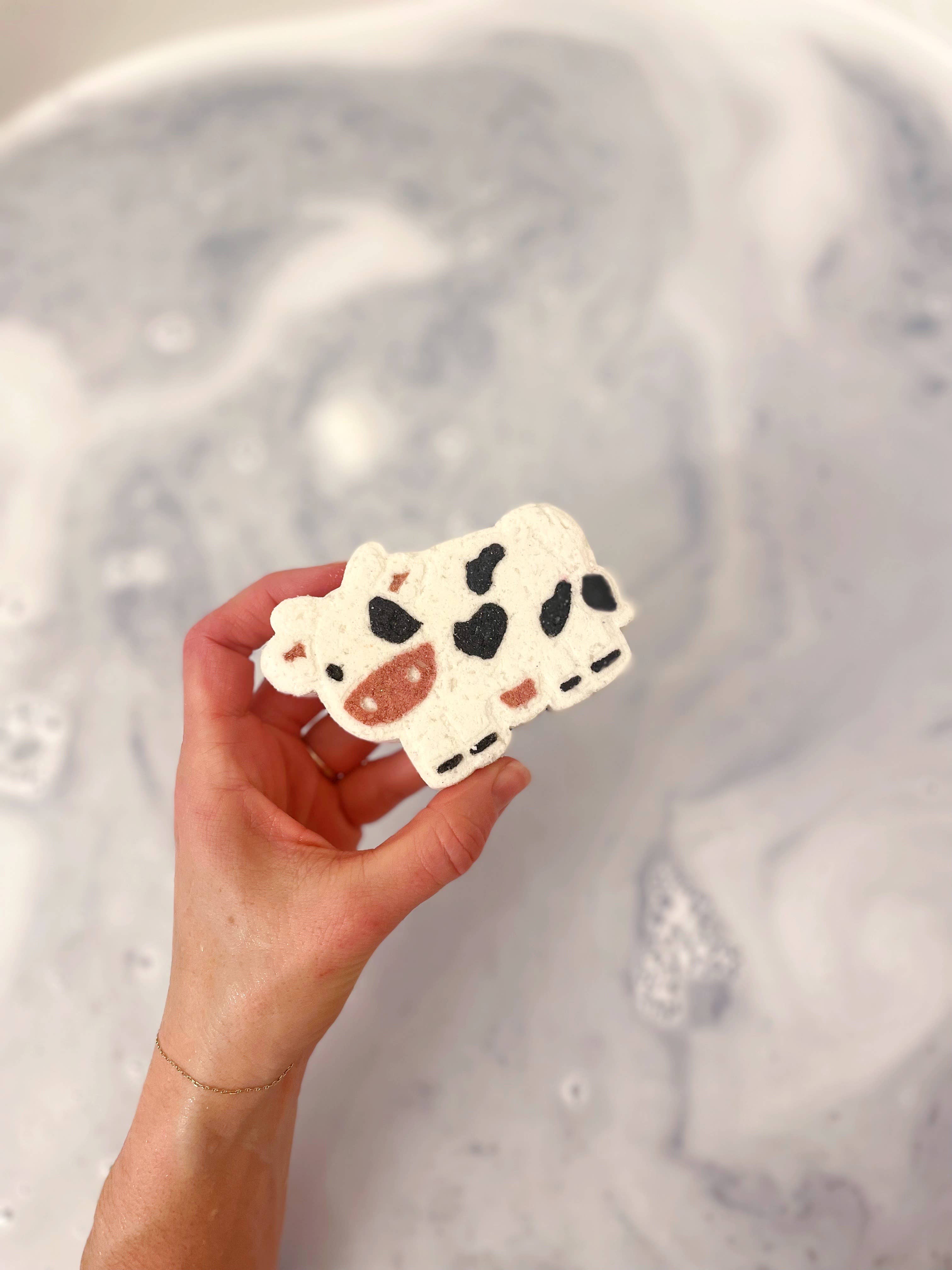 Cow Bath Bomb with Toy