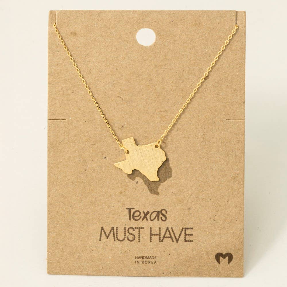 Great Texas State Pendant Necklace