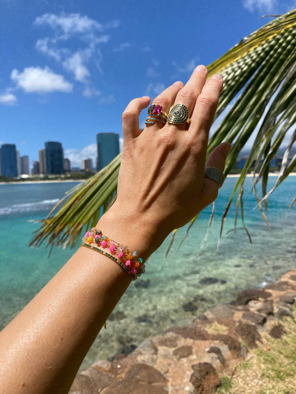 Rainbow Dream Necklace - 14K Gold Vermeil