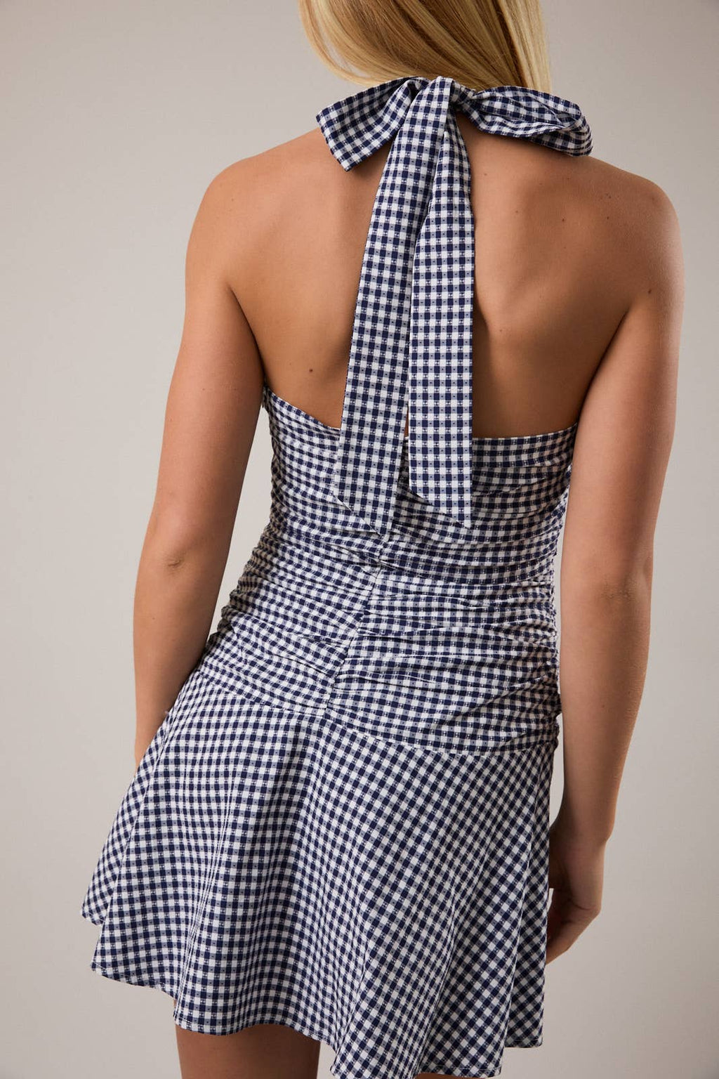 Halter Gingham Dress