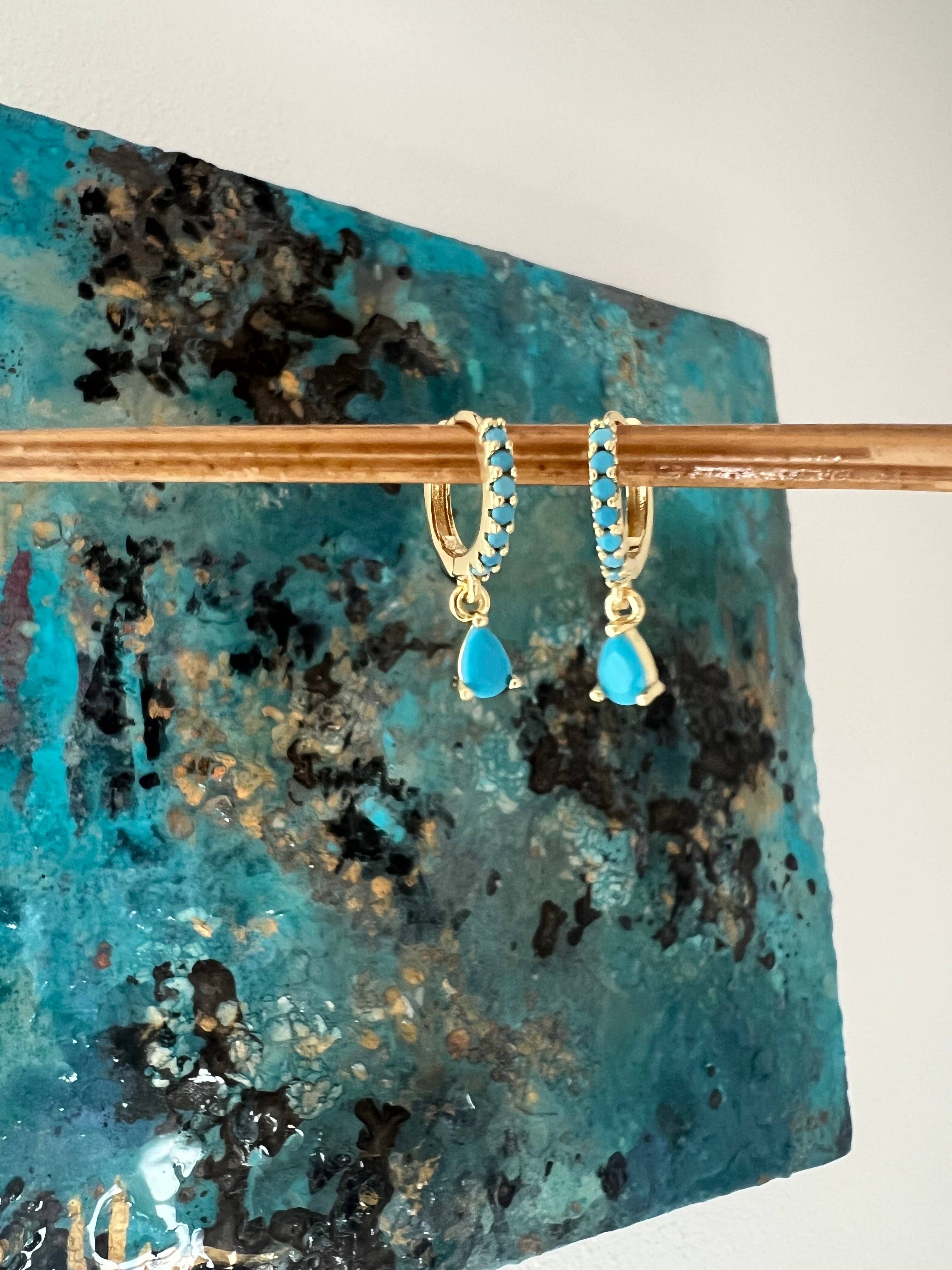 Golden Hour Huggie Earrings