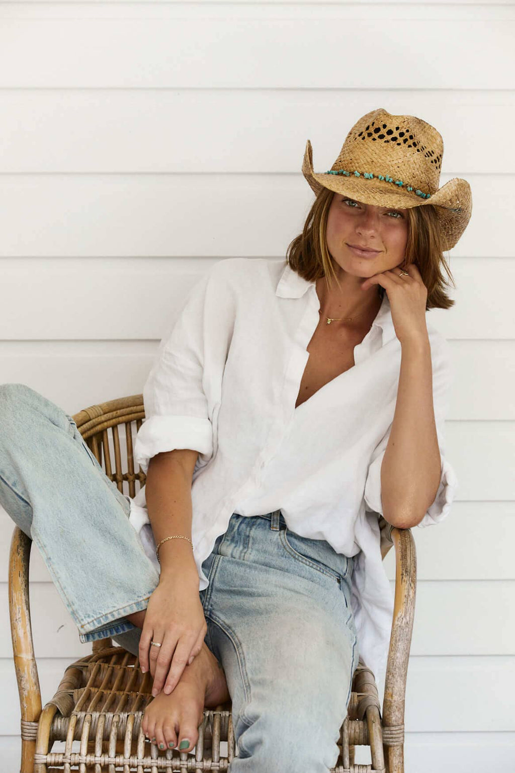 Turquoise Texas Hat