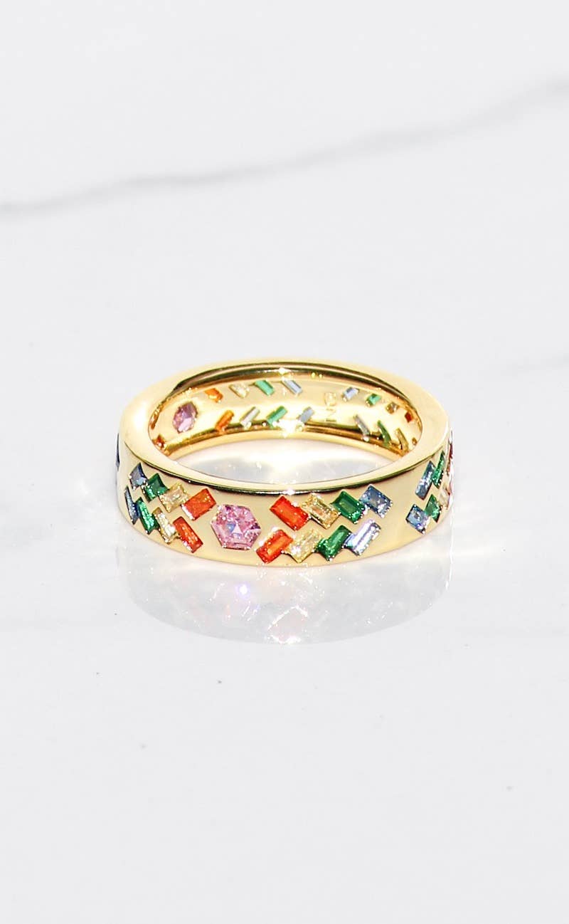 Rainsung Ring - 14K Gold Vermeil Size 7