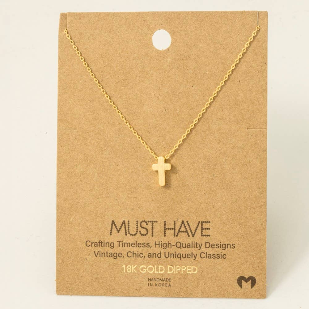 Timeless Cross Pendant Necklace