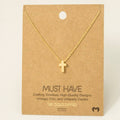 Timeless Cross Pendant Necklace