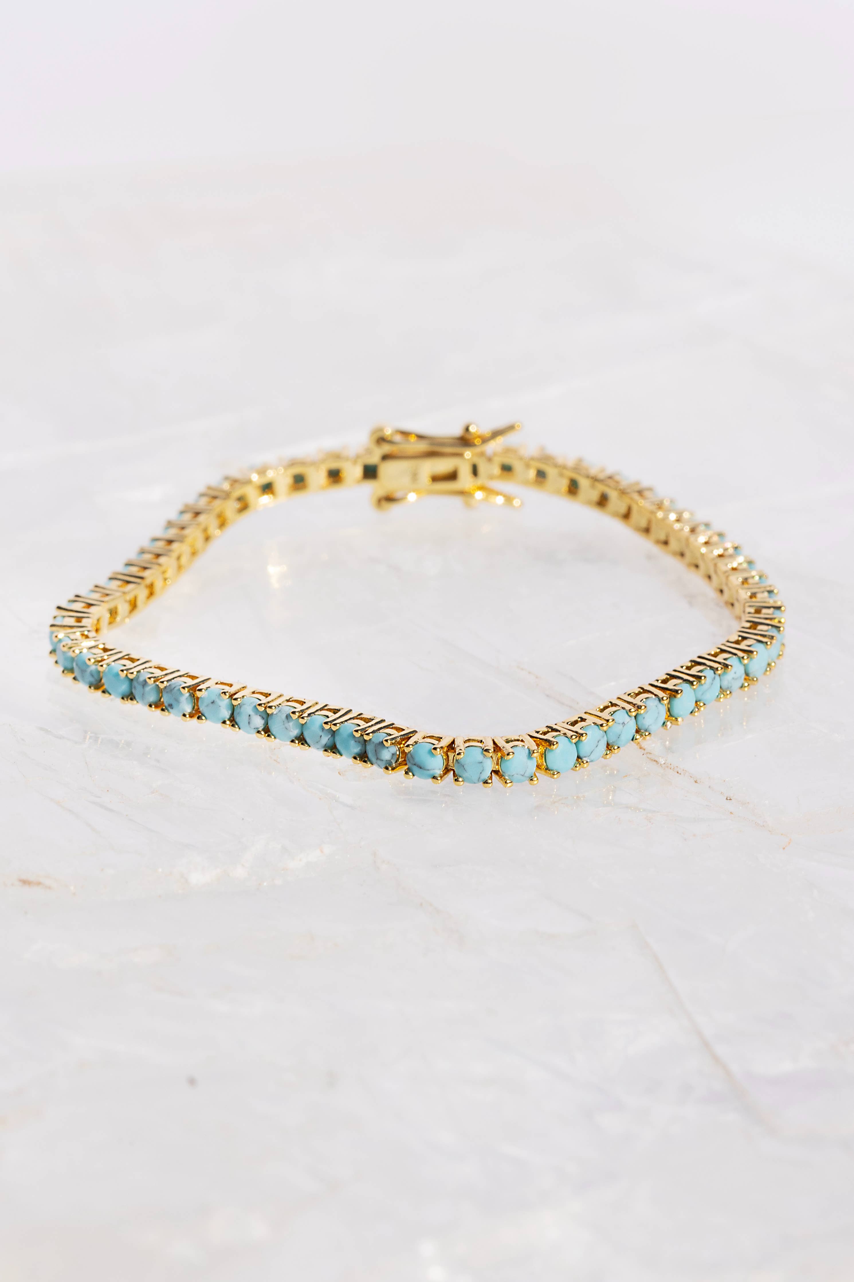 Tiana Tennis Bracelet - 14K Gold Vermeil