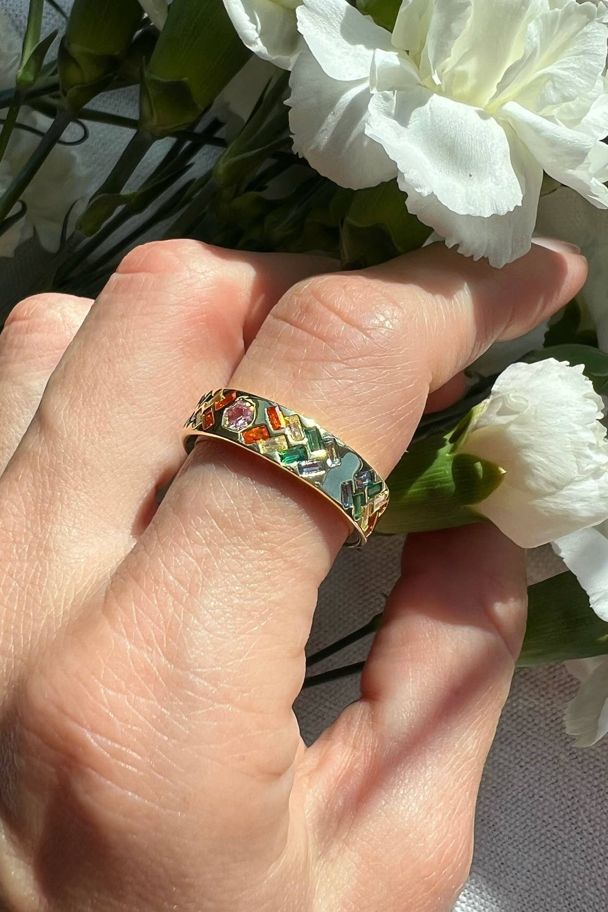 Rainsung Ring - 14K Gold Vermeil Size 7