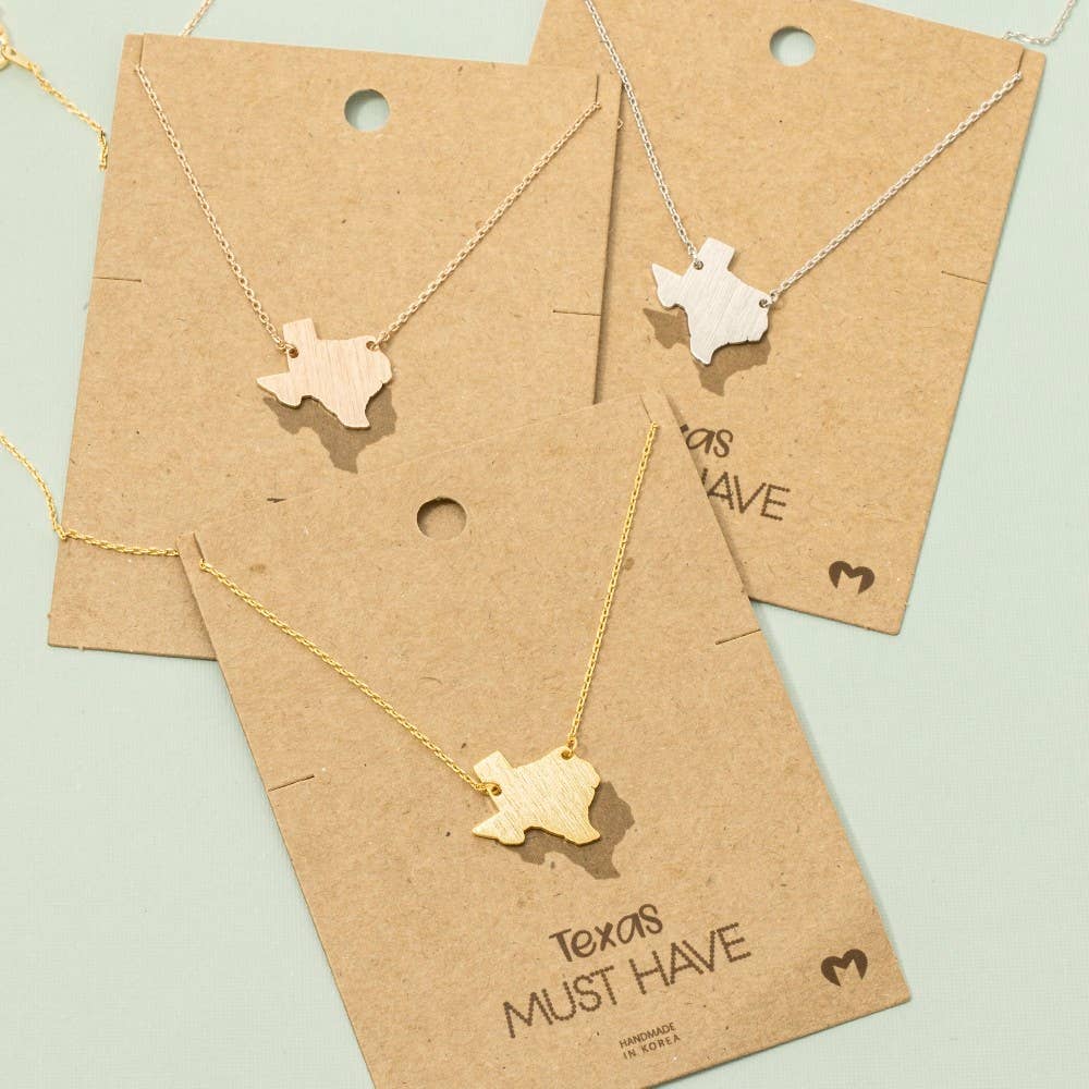 Great Texas State Pendant Necklace