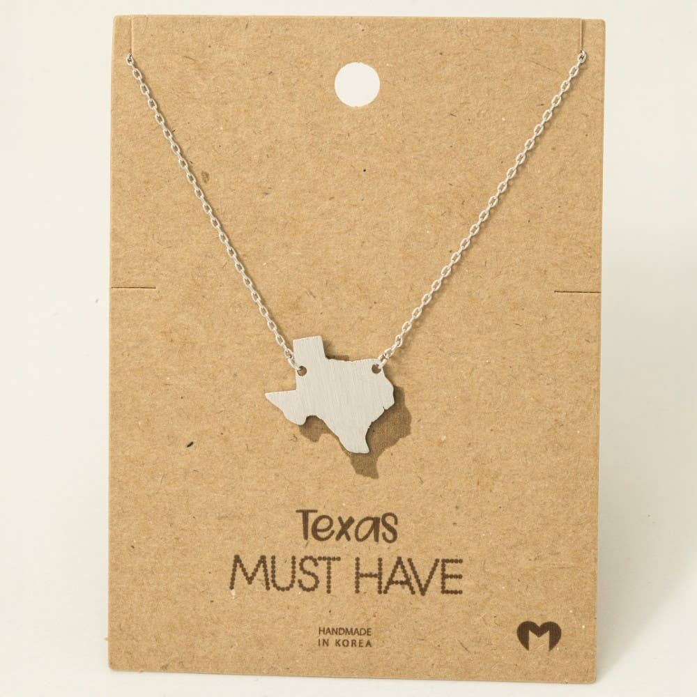 Great Texas State Pendant Necklace