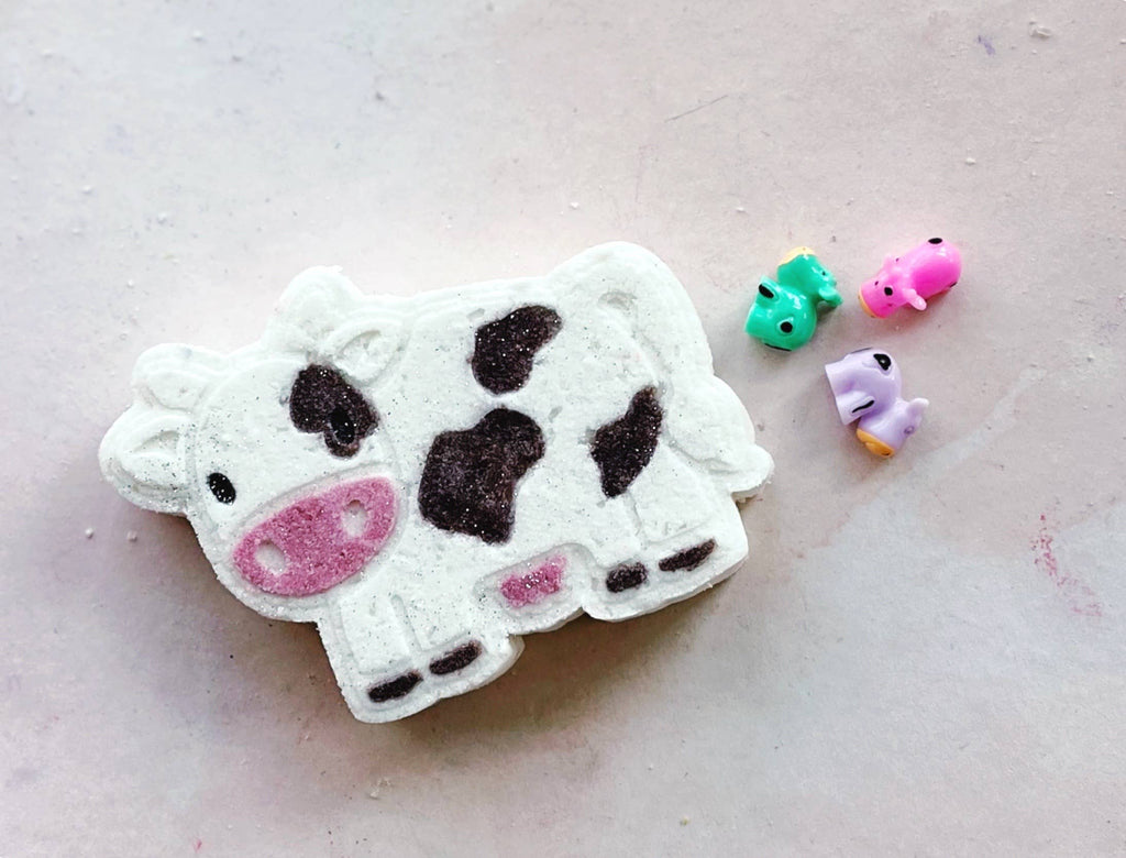 Cow Bath Bomb with Toy
