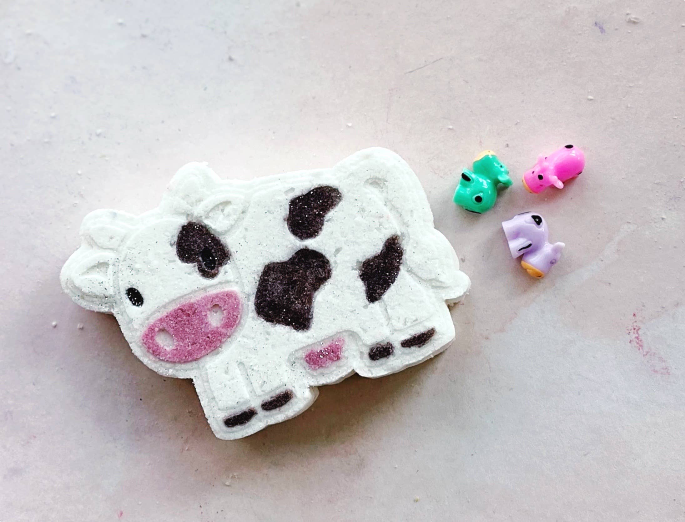 Cow Bath Bomb with Toy