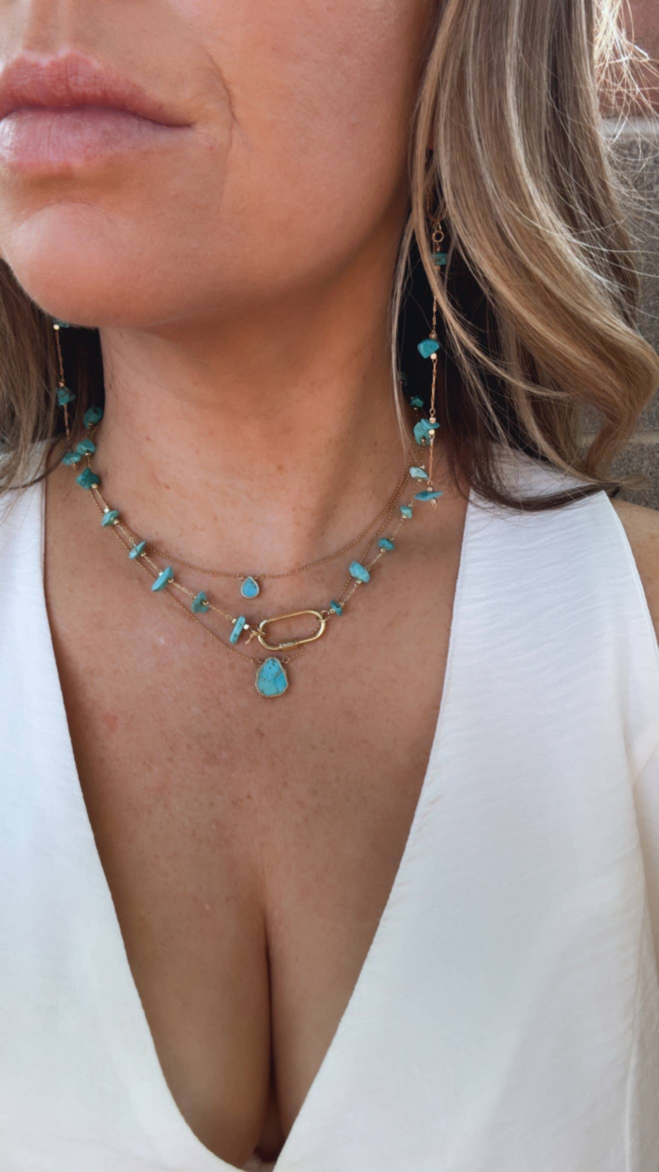 Canyon Lock Turquoise Necklace