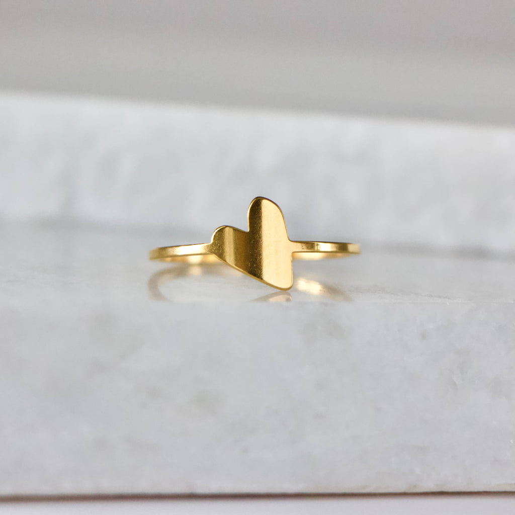 Solid Heart Ring -  Waterproof