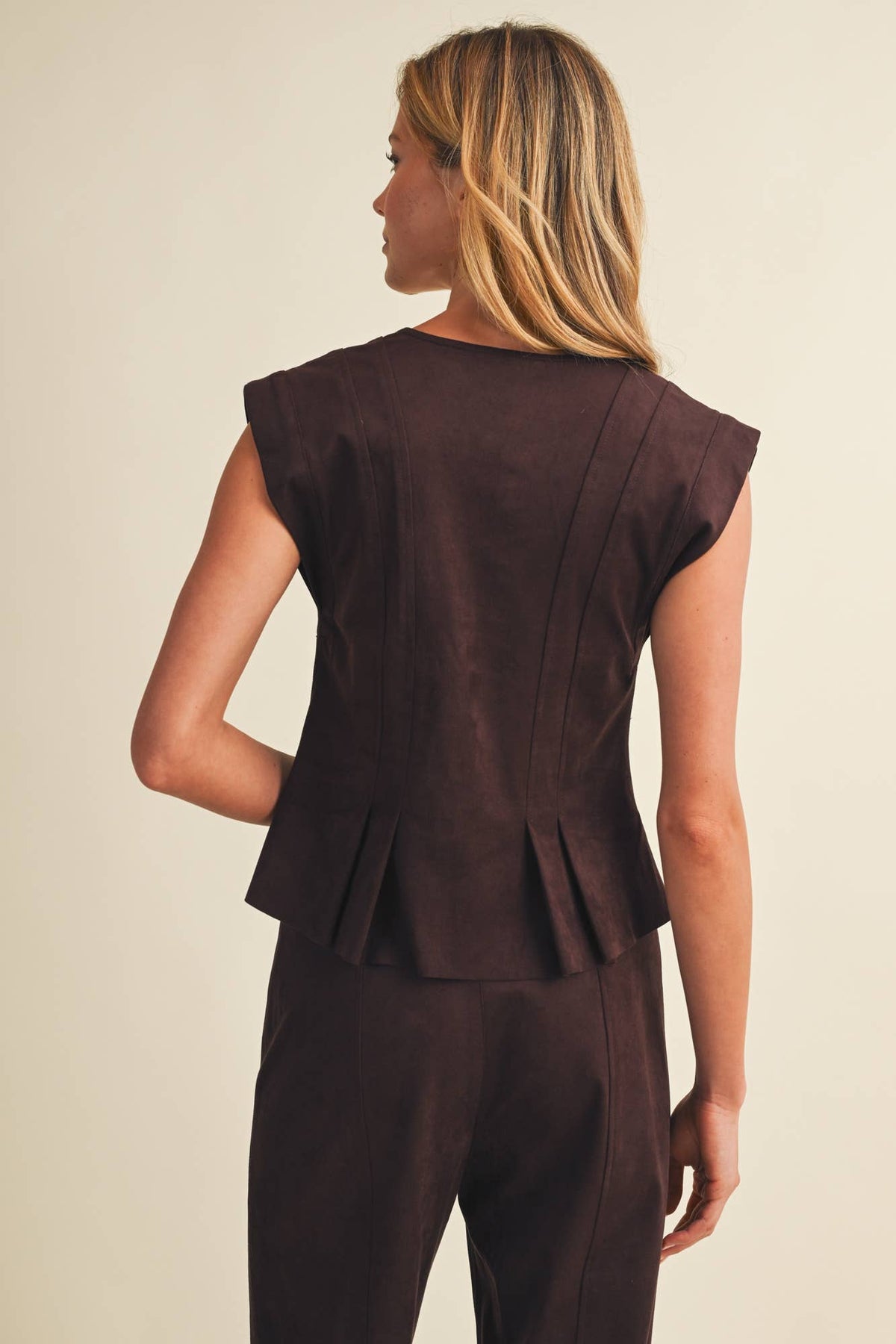 Chocolate Suede Vest