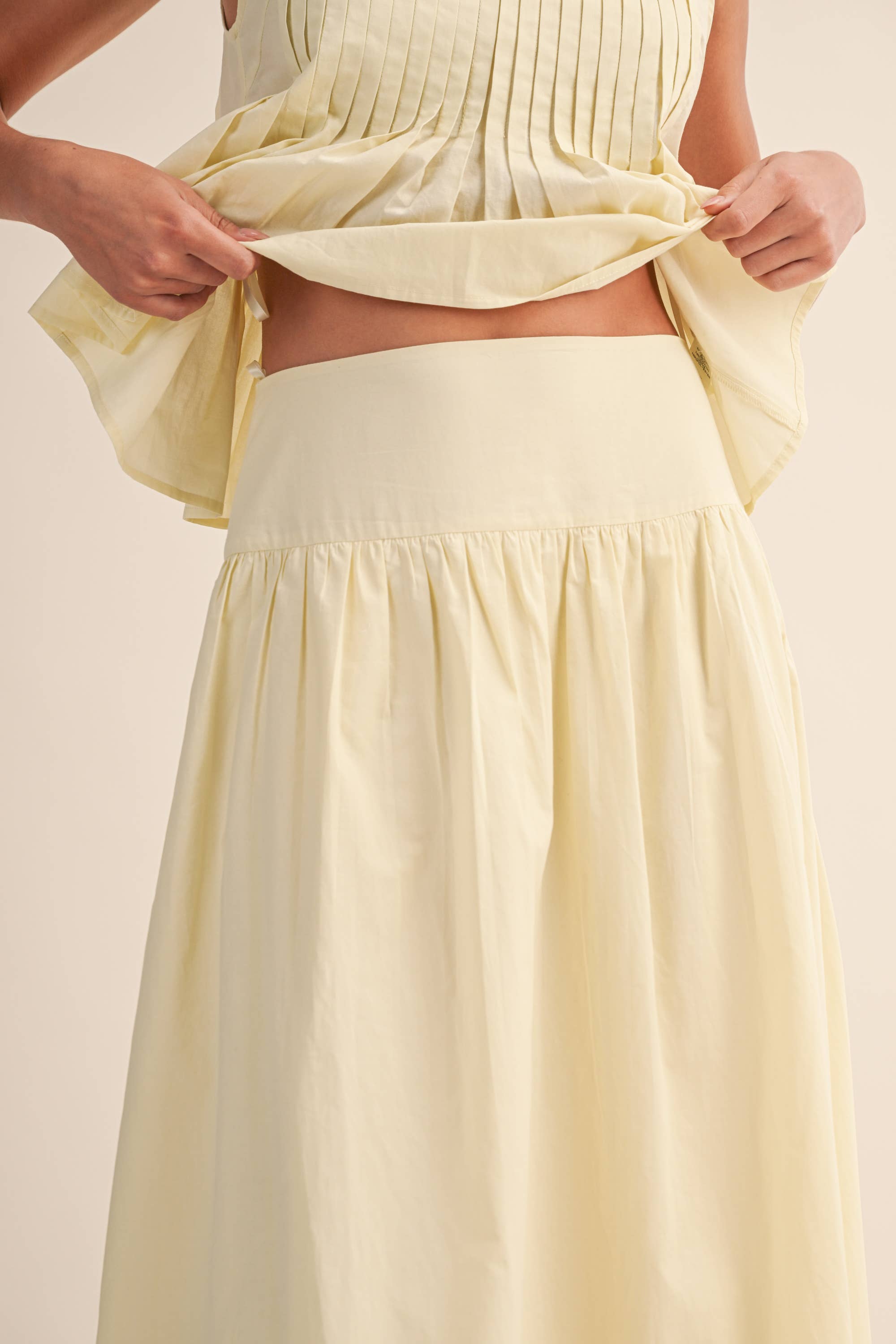 Refined Pintuck Midi Set