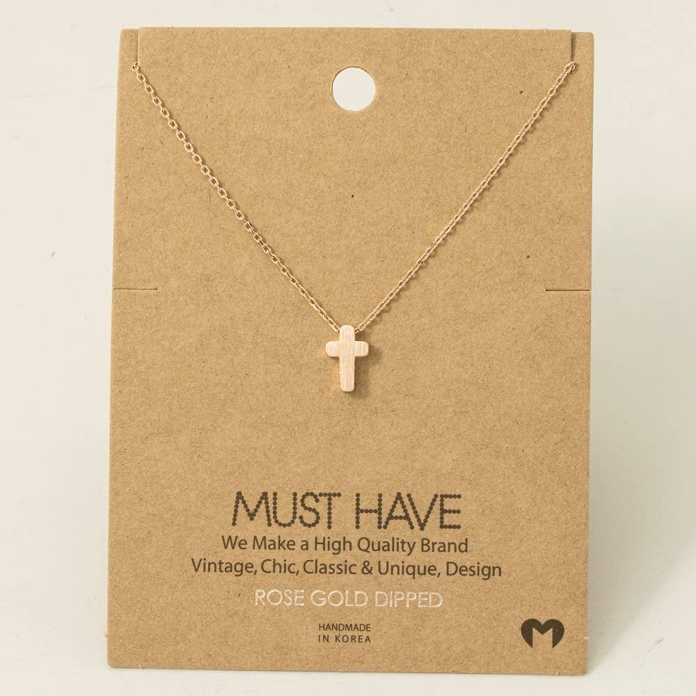 Timeless Cross Pendant Necklace
